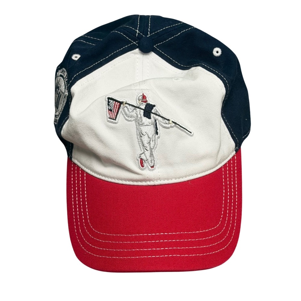 AndersonOrd Ohio State Golf Club Hat  American Flag Caddy Hat OSU Buckeyes Golf